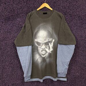 Rihanna R20 2005 Layered Long Sleeve T-Shirt Size 2XL